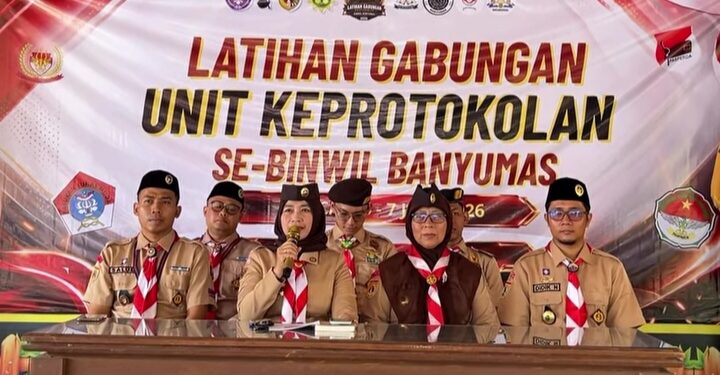 Latihan Gabungan Unit Keprotokoleran se-Binwil Banyumasan Tahun 2026