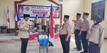 Dorong Pramuka Berprestasi, Kwarcab Grobogan Lantik Pengurus Baru Kwarran Gubug
