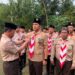 Gelar Pelantikan Dialam Terbuka, Ketua Kwarcab Lampung Timur Titipkan 4 Pesan Strategis Untuk Kwarran Labuhan Ratu