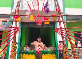 Ketua Kwarcab Tanggamus Buka Perjusa Dan Kukuhkan Pengurus Gugus Depan MIN 1 Tanggamus
