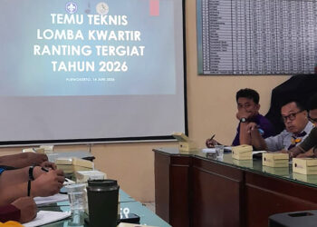 Sampaikan Kesiapan di Temu Teknis Kwarcab Banyumas, Kwarran Purwojati Siap Hadapi Lomba Kwarran Tergiat 2026