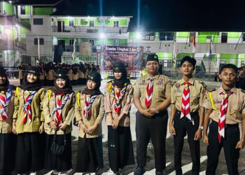 Pramuka MAN 2 Banda Aceh Hadiri Pembukaan LT-1 Pramuka Pesantren Modern Babun Najah Banda Aceh