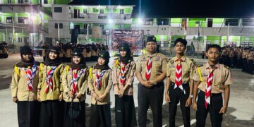 Pramuka MAN 2 Banda Aceh Hadiri Pembukaan LT-1 Pramuka Pesantren Modern Babun Najah Banda Aceh