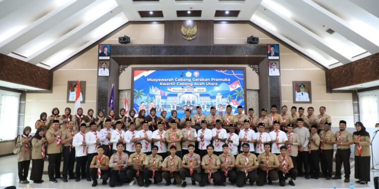 Tarmizi Panyang Terpilih Aklamasi Jadi Ketua Kwarcab Pramuka Aceh Utara 2026–2031