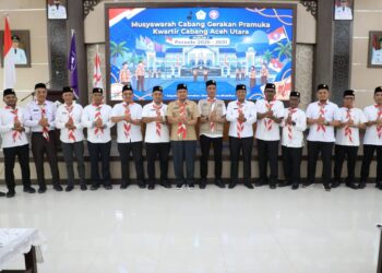 Tarmizi Panyang Terpilih Aklamasi Jadi Ketua Kwarcab Pramuka Aceh Utara 2026–2031