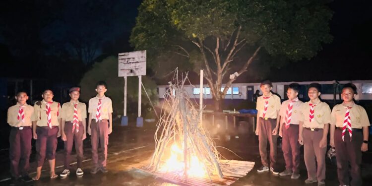 Gudep 04.069–04.070 Pangkalan UPT SMP Negeri 2 Barebbo Gelar Persami, Bentuk Generasi Pramuka Mandiri dan Berkarakter