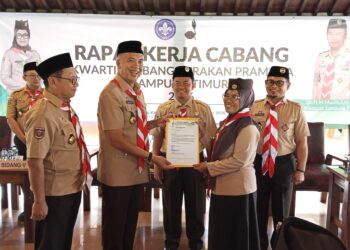 Sekda Lampung Timur Buka Rakercab Gerakan Pramuka