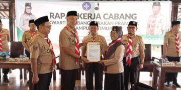 Sekda Lampung Timur Buka Rakercab Gerakan Pramuka