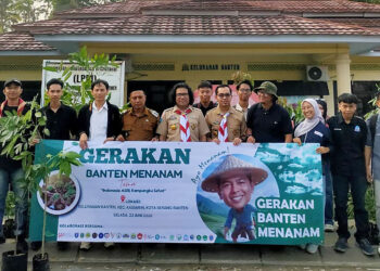 Gelar Kolaborasi dengan Berbagai Organisasi Sosial dan Pendidikan, Pramuka Untirta Ambil Bagian dalam Gerakan Banten Menanam