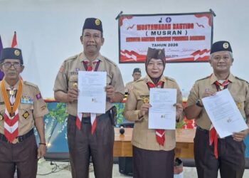 Kak Haerani Pimpin Gerakan Pramuka Kwartir Ranting Barebbo Masa Bakti 2026-2029