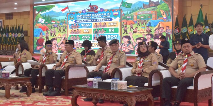 Gubernur Sumut Bobby Nasution Dukung Penuh Jambore Daerah XI Pramuka Sumut 2026