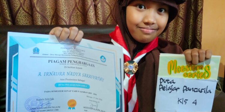 Pramuka Penggalang SD Inpres 3/77 Masago Dianugerahi Duta Pelajar Pancasila 2026