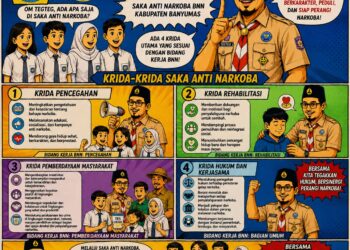 Inisiatif Kreatif Ketua Saka Anti Narkotika Kwarcab Banyumas Lewat Karya Komik Digital Anti Narkotika