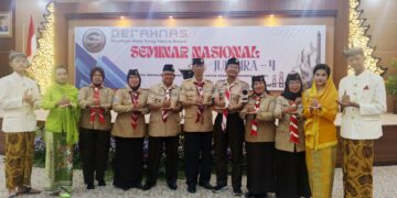Peraknas Gelar Semnas Jumbira, Dua Pembina Rintisan Saka Patriot Kwarcab Kota Tangerang Hadir di Surabaya