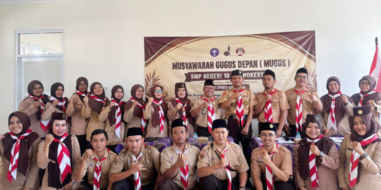 Berjalan Lancar, Mugus SMPN 10 Purwokerto Hasilkan Program Kerja Baru untuk Kemajuan Pramuka Banyumas