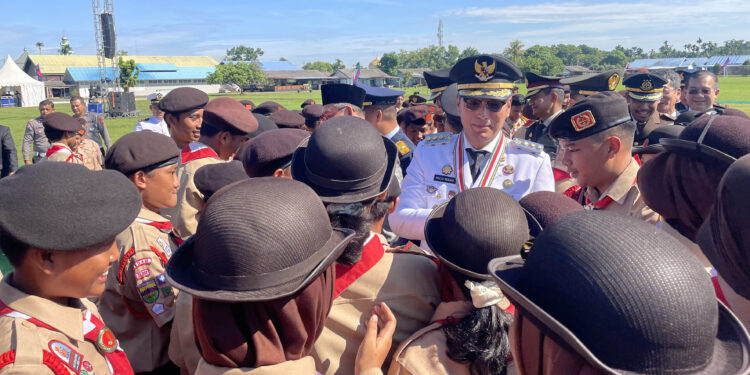 Sambut Jambore Daerah, Pramuka SMP Nur Ihsan Unjuk Gigi di HUT ke-436 Kota Medan