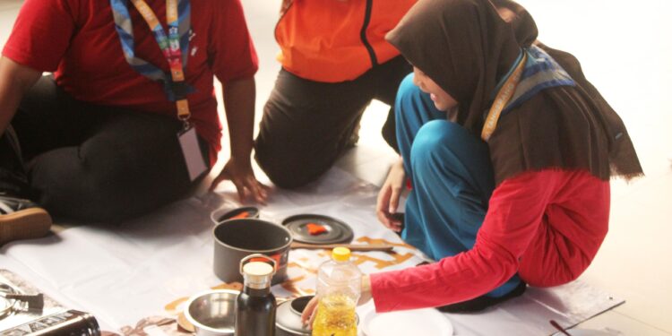Perkuat Kekompakan Regu, Kontingen Jamnas Kwarcab Tangsel Gelar TC ke-4