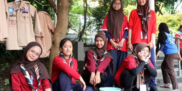 Perkuat Kekompakan Regu, Kontingen Jamnas Kwarcab Tangsel Gelar TC ke-4