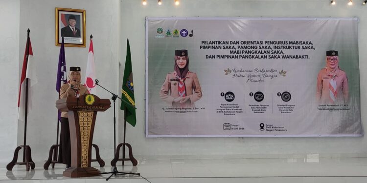 Kwarcab Kota Pekanbaru Lantik Pengurus Saka Wanabakti, Siap Cetak Generasi Pelestari Hutan