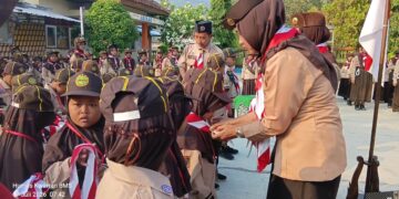 Pangkalan SDN 2 Papringan Terima Anggota Baru Pramuka Siaga