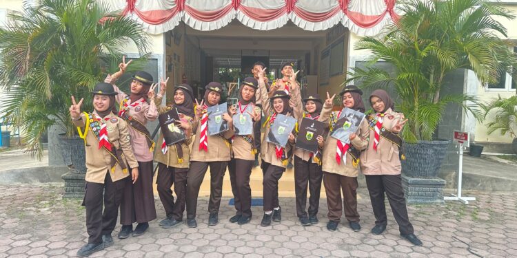 Lima Pramuka MAN 2 Banda Aceh Resmi Dikukuhkan sebagai Pramuka Garuda