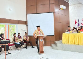 Kursus Pembina Pramuka Mahir Tingkat Dasar Golongan Penggalang PGSD Bone FIP UNM Di Buka Secara Resmi