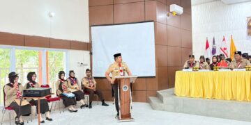 Kursus Pembina Pramuka Mahir Tingkat Dasar Golongan Penggalang PGSD Bone FIP UNM Di Buka Secara Resmi