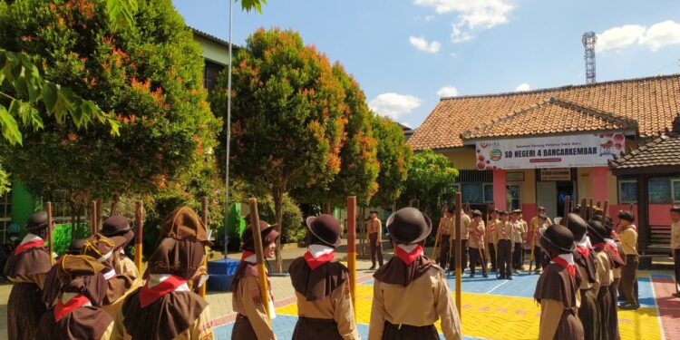 Semangat Baru Warnai Latihan Perdana Pramuka SDN 4 Bancarkembar