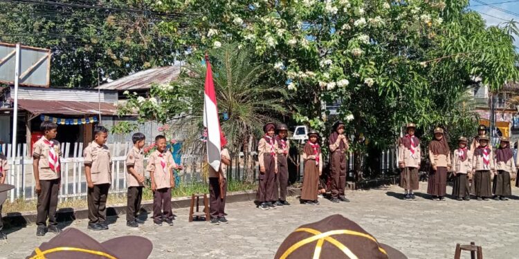 Pramuka SDN 4 Purwanegara Awali Latihan Perdana Penuh Semangat
