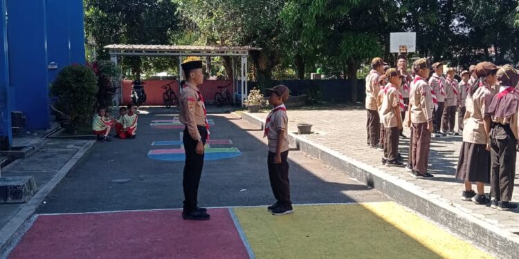 Pramuka SDN 4 Purwanegara Awali Latihan Perdana Penuh Semangat