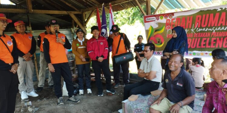 Bedah Rumah Pramuka Buleleng Kembali Bergulir,  Bangun Rumah Layak Huni di Banyuseri dan Patemon