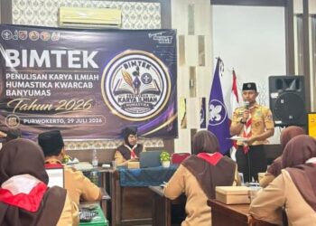 Bangun Tradisi Literasi, Kwarcab Banyumas Gelar Pelatihan Penulisan KTI