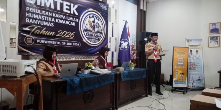 Bangun Tradisi Literasi, Kwarcab Banyumas Gelar Pelatihan Penulisan KTI