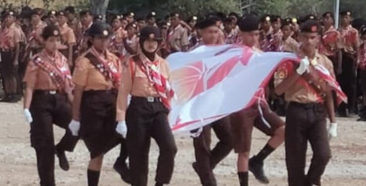 Kontingen Lembata Torehkan Prestasi pada Upacara Pembukaan Jamda X Pramuka NTT