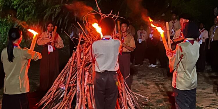 Pramuka Penggalang LC Kota Kinabalu Ikuti Latihan Dasar Kepemimpinan