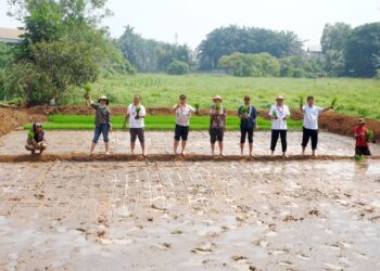 Semangat Swasembada Jamnas XII 2026, Kwarnas Siapkan Edukasi Peserta dengan Penanaman Padi Perdana