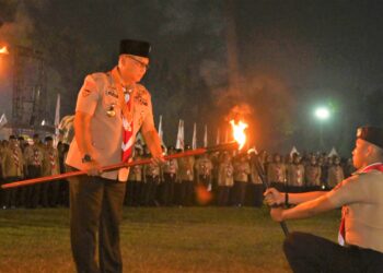 Pramuka Se-Indonesia Ulang Janji, Ketua Kwarnas: Pramuka Pilar Ketiga Pendidikan Bukan Yang Lain