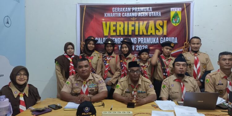 Kwartir Cabang Aceh Utara Verifikasi Calon Pramuka Penggalang Garuda