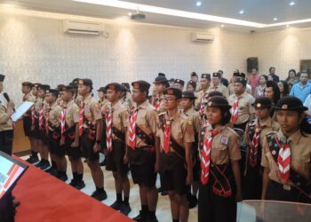 Kwarcab Denpasar Kukuhkan 21 Pramuka Garuda Golongan Penggalang Tahun 2026