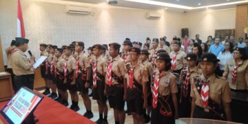 Kwarcab Denpasar Kukuhkan 21 Pramuka Garuda Golongan Penggalang Tahun 2026