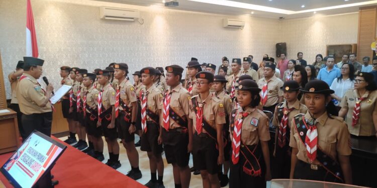Kwarcab Denpasar Kukuhkan 21 Pramuka Garuda Golongan Penggalang Tahun 2026