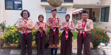 Kwarda Banten Lepas Tiga Pramuka Jadi Petugas Upacara Jambore Nasional 2026
