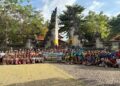 GEBER Denpasar Selatan Meriahkan Bulan Bakti Pramuka, Ratusan Pelajar Bersihkan Lingkungan Pura Sakenan