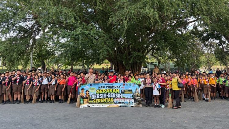 GEBER Denpasar Timur Semarakkan Bulan Bakti Pramuka, 24 Sekolah Turut Ambil Bagian