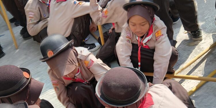 Tidak hanya Penjelajahan, Peserta Perkemahan Gelar Doa Bersama