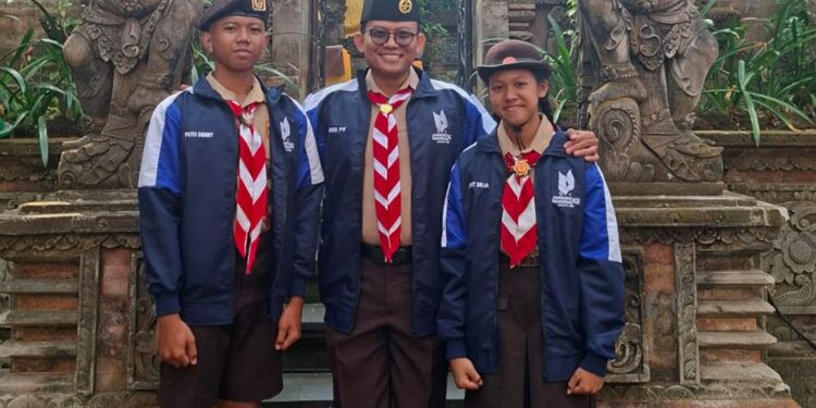 Dua Penggalang Garuda SMP Widya Sakti Denpasar Siap Unjuk Gigi di Jamnas XII Cibubur