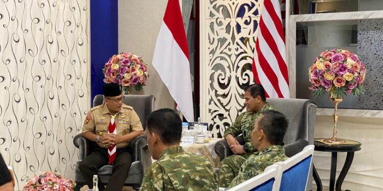 Kwarnas Gerakan Pramuka Audiensi dengan Kasal, Bahas Persiapan Jamnas XII dan Tabur Bunga di Laut