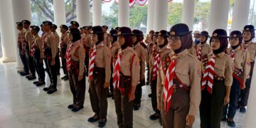 Sekda Kabupaten Serang Lepas Kontingen Jambore Nasional XII, Peserta Diminta Jaga Fisik dan Mental