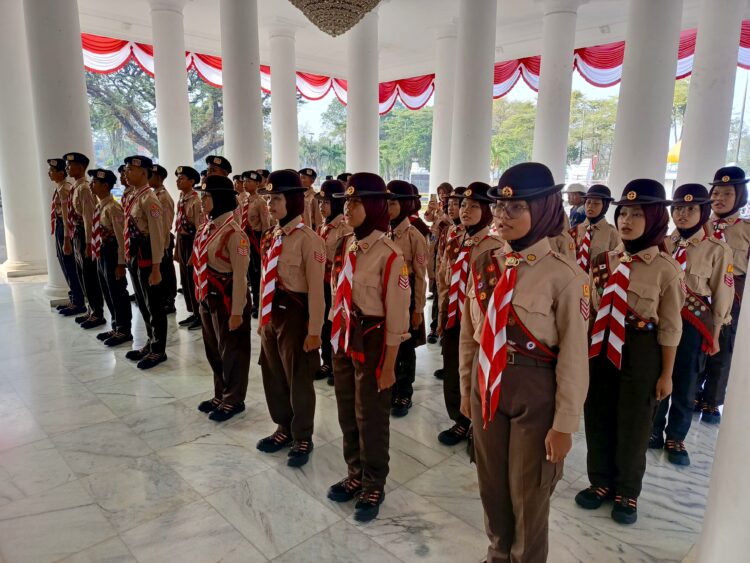 Sekda Kabupaten Serang Lepas Kontingen Jambore Nasional XII, Peserta Diminta Jaga Fisik dan Mental