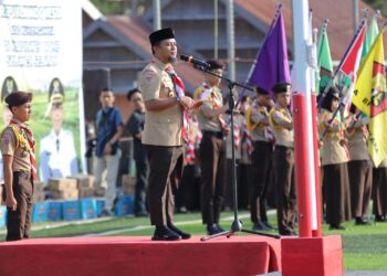 Jejak Penggalang, Langkah Penegak: Utusan Kwarran Patimpeng Hadir dalam Perkemahan dan Upacara Hari Pramuka ke-65 Tingkat Sulsel